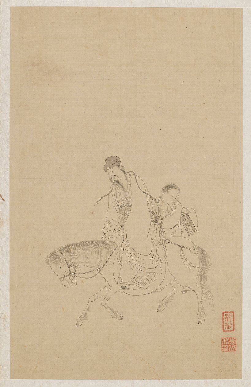 Figurer av Qing Dynasty Chinese School