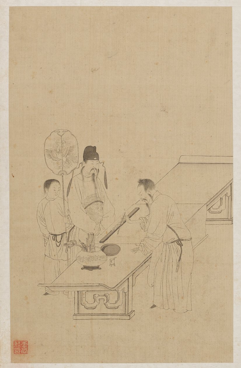 Figurer av Qing Dynasty Chinese School