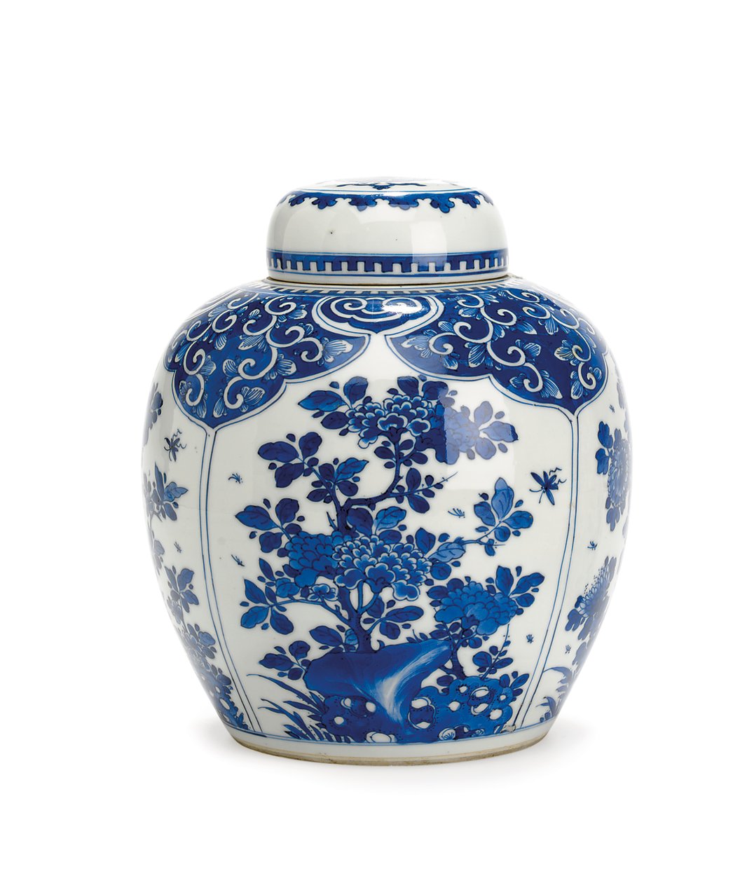 Ingefærkrukke og deksel, Kangxi-perioden, 1661-1722 av Qing Dynasty Chinese School