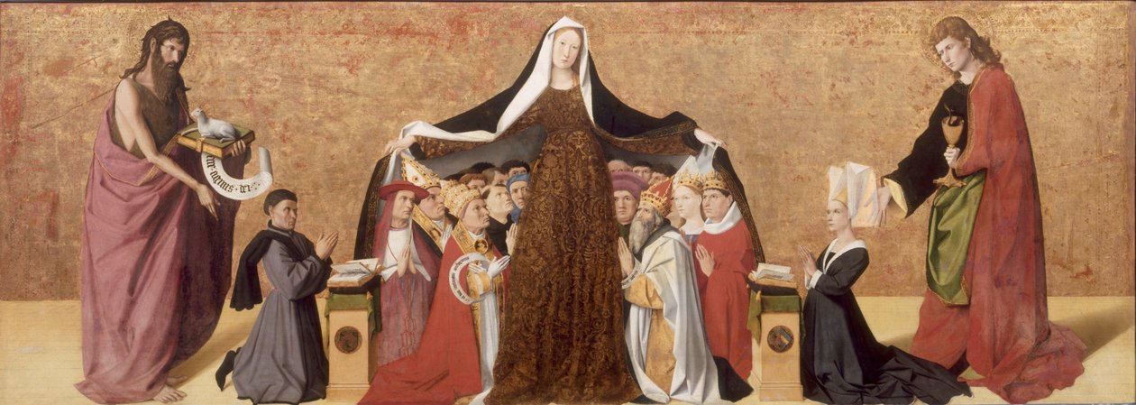 The Virgin of Mercy av Cadard-familien, 1453 av Quarton