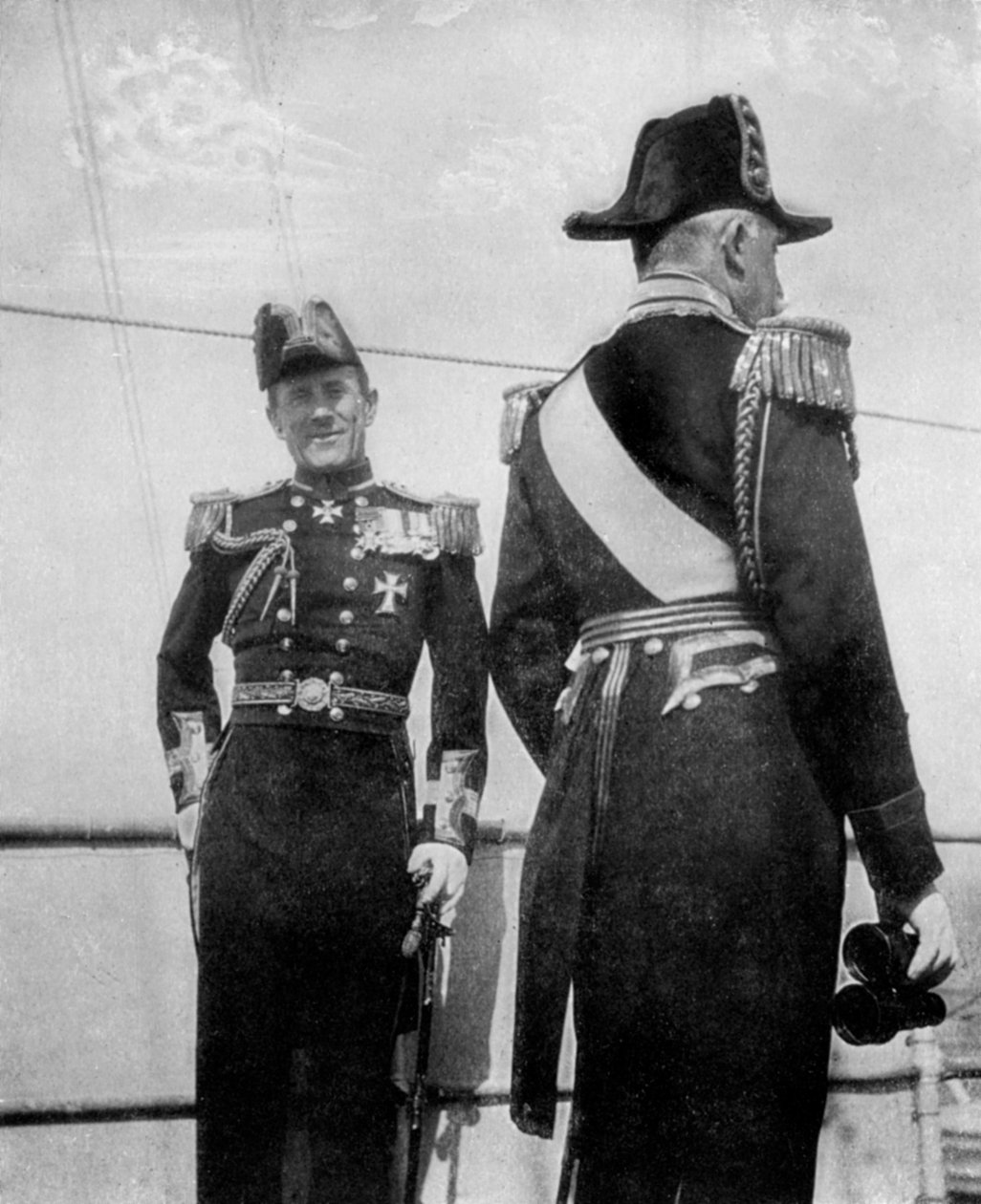 Commodore Keppel med hertugen av Connaught, 1908 av Queen Alexandra