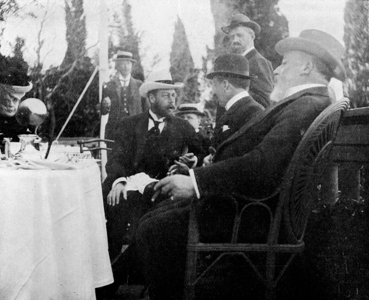 Prins George 1865-1936, den fremtidige kong George V, Korfu, Hellas, 1908. av Queen Alexandra