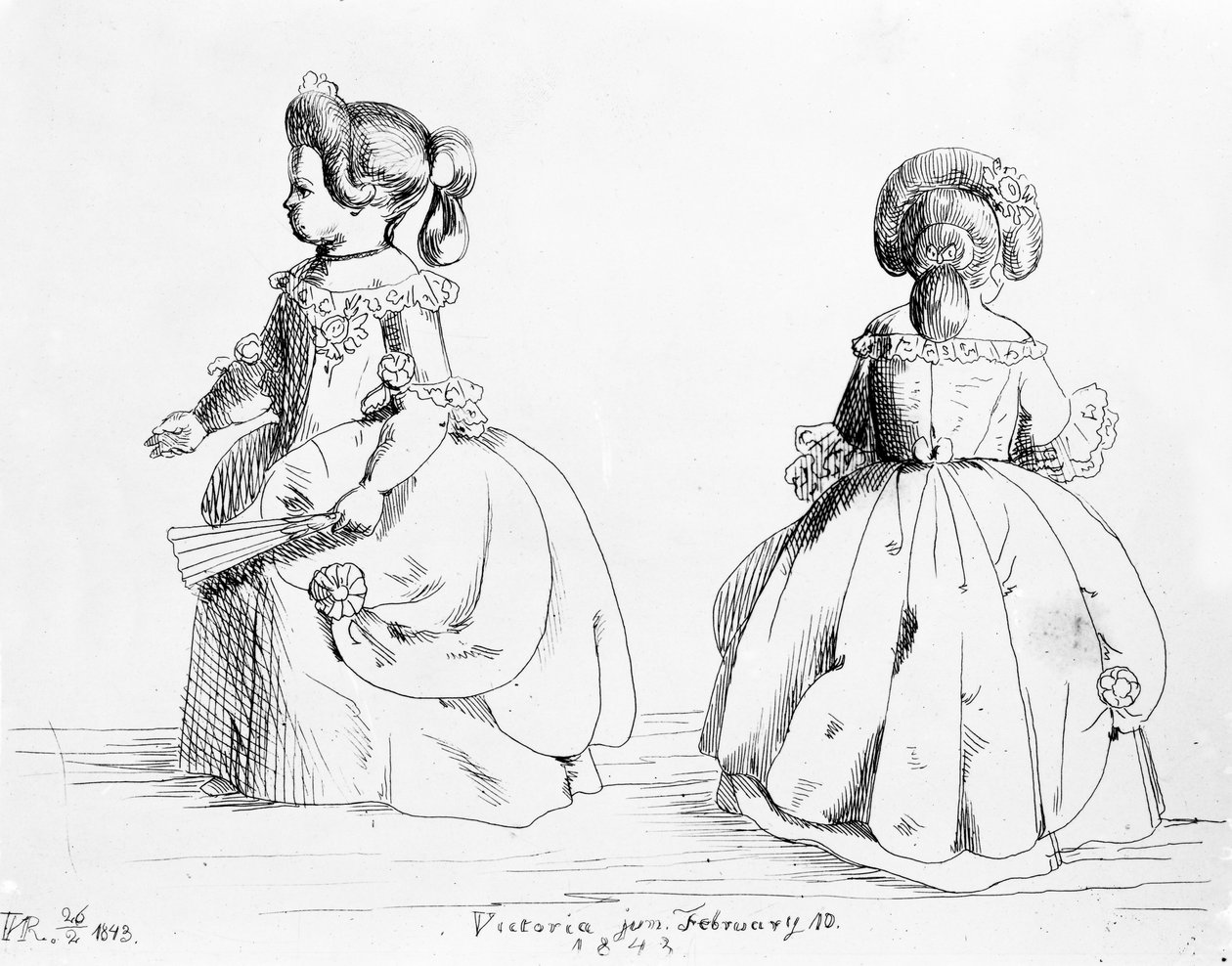 Victoria, The Princess Royal, 1843 (litho) av Queen Victoria