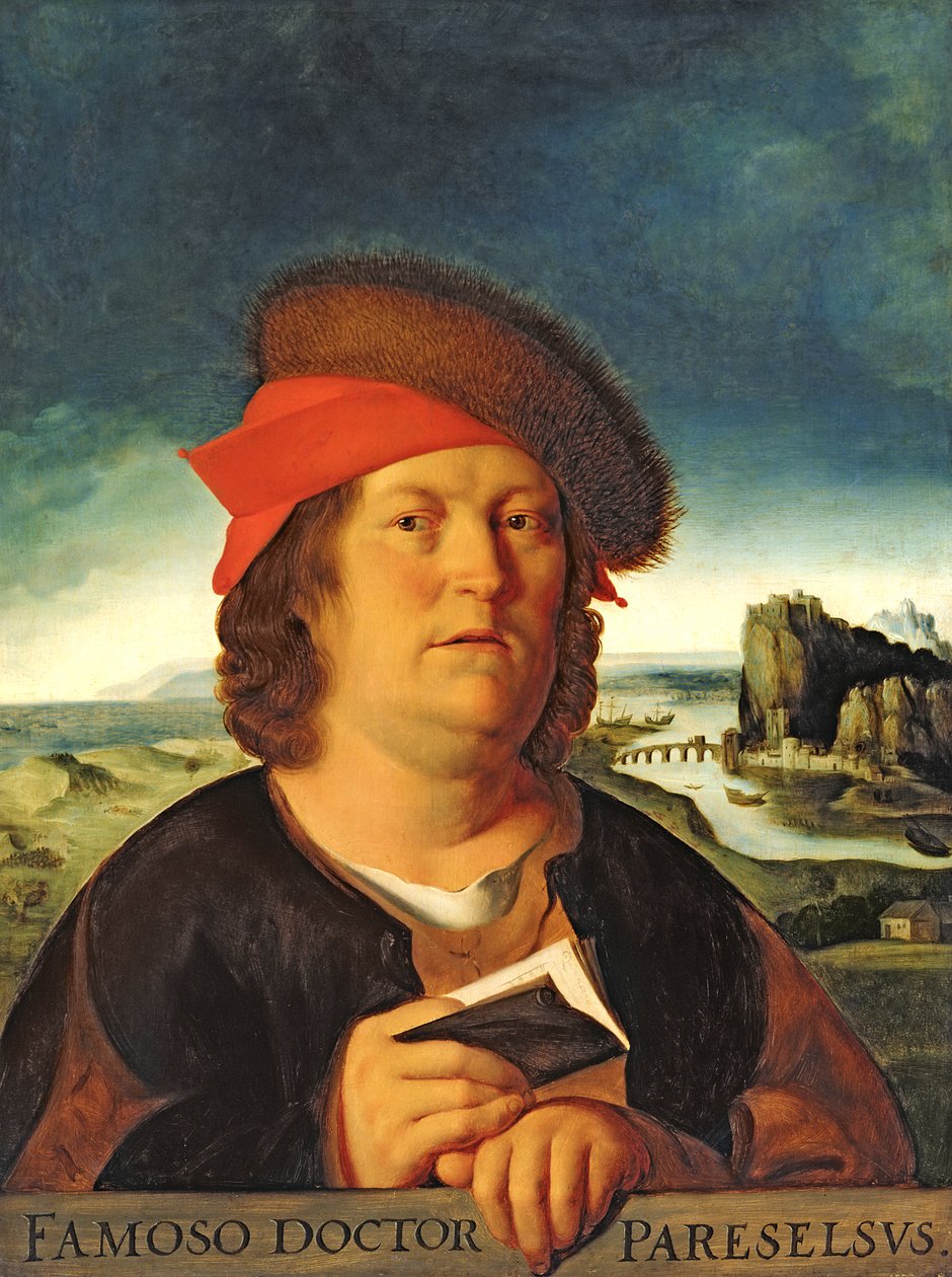 Portrett antas å være Paracelsus (1493-1541) av Quentin Massys or Metsys