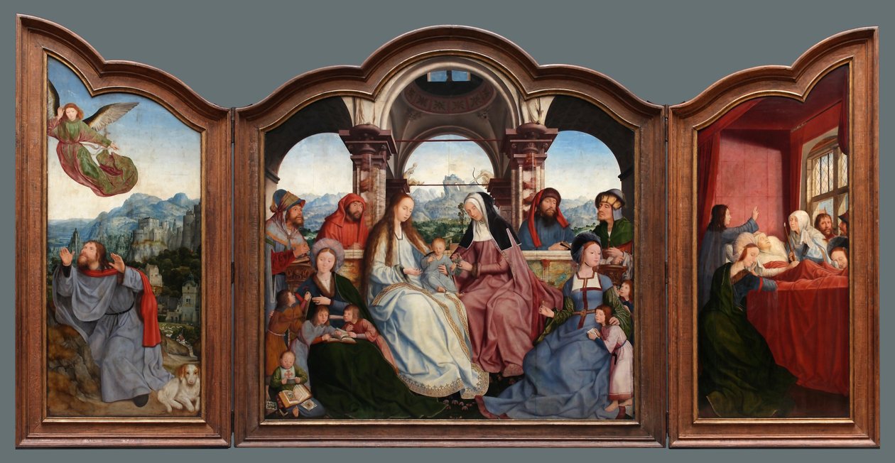 Triptych av Brotherhood of Saint Anne i Louvain av Quentin Matsys