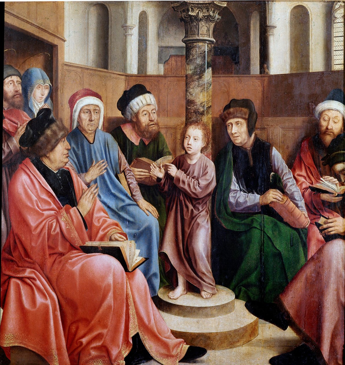 Jesus blant legene Maleri av Quentin Metsys (1466-1530) (ec.flam.) Lisboa, Museo di Arte Antica av Quentin Massys or Metsys