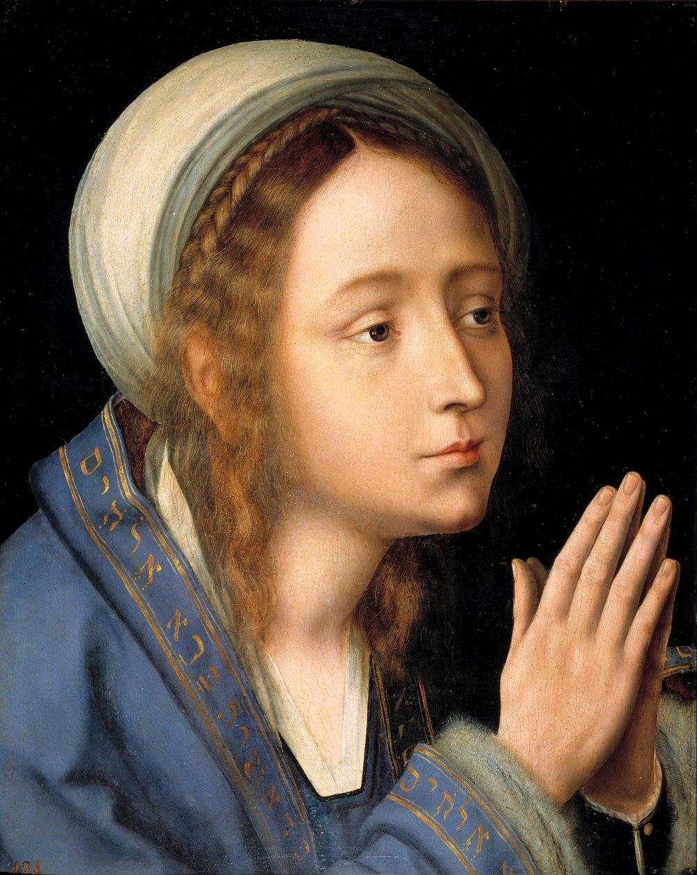 ""La vierge marie"" (Jomfru Maria) Maleri av Quentin Metsys (Massys) (1466-1530) 1529 Dim 44x35 cm Museo del Prado, Madrid av Quentin Massys or Metsys