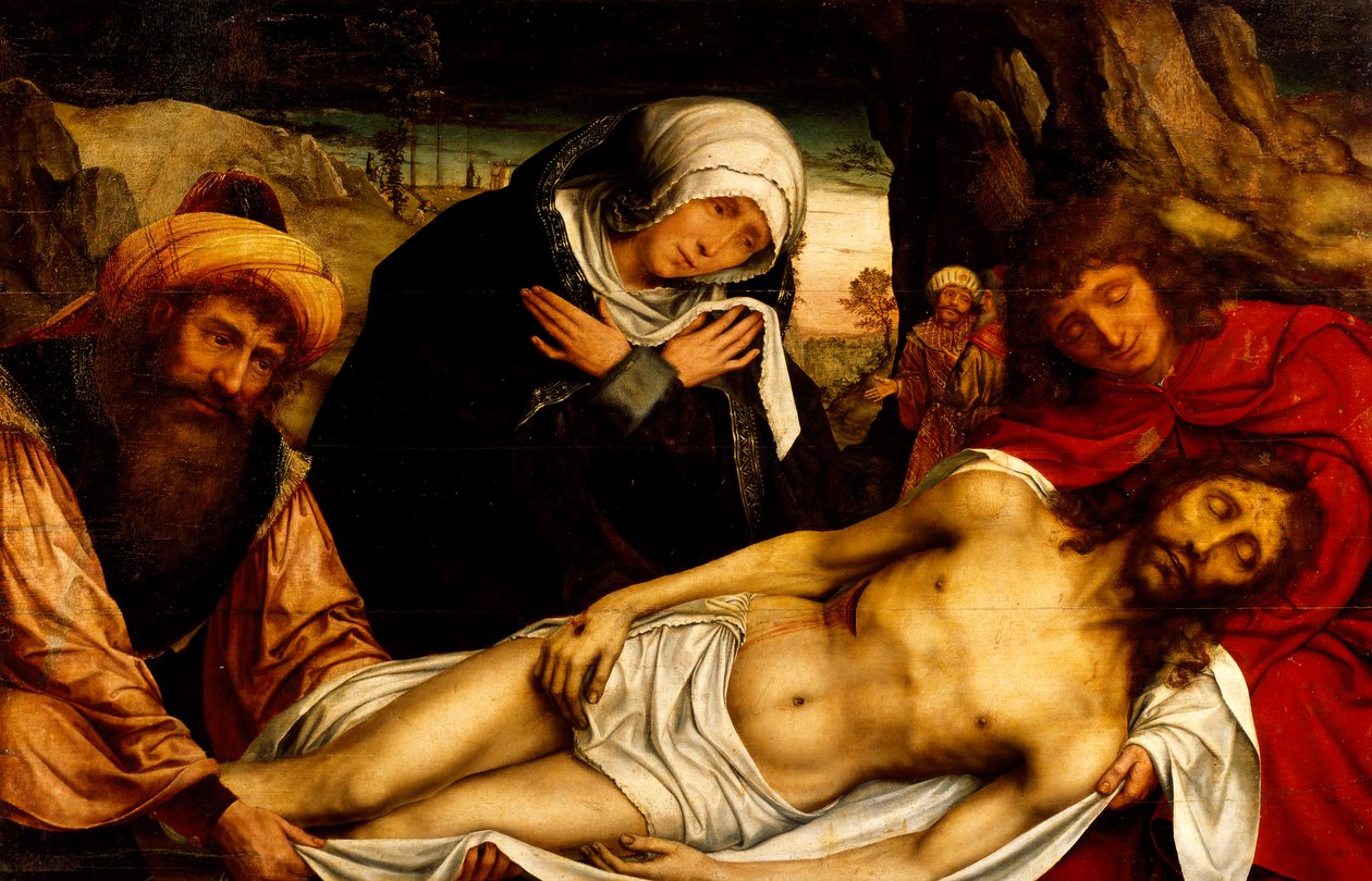 Pieta (1466-1530), bispedømmemuseet, Gaeta av Quentin Massys or Metsys