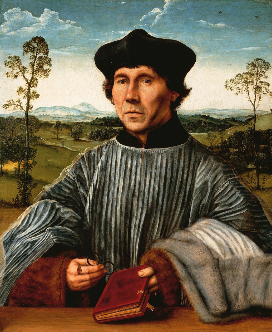 Portrait of a Canon, av Quinten Matsys (1466-1530), olje på lerret av Quentin Metsys