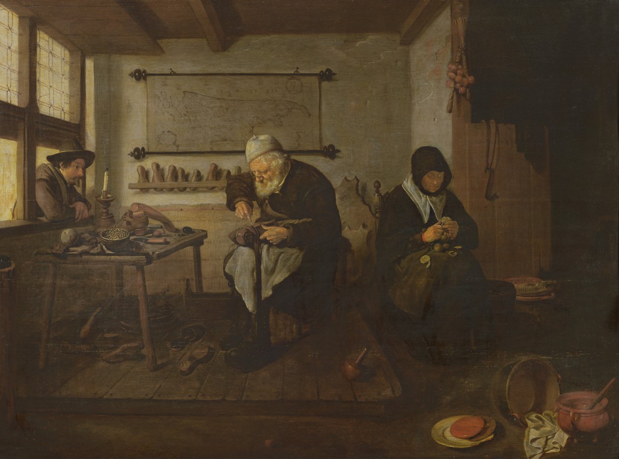 Skomakeren av Quiringh Van Brekelenkam
