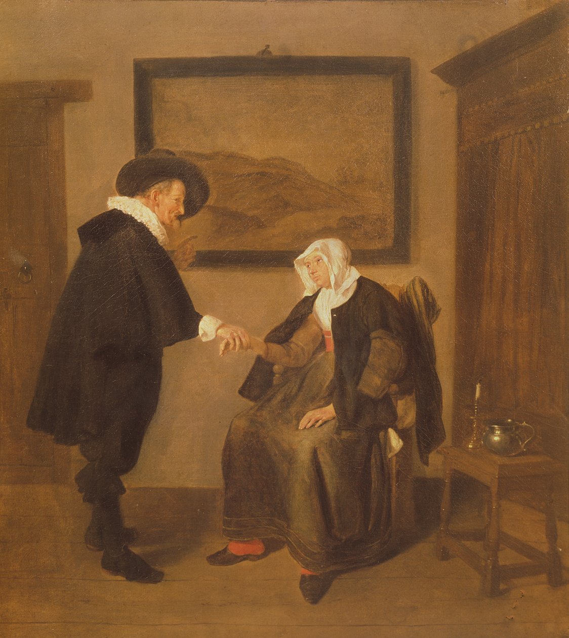 Konsultasjonen, c.1655 av Quiringh Van Brekelenkam