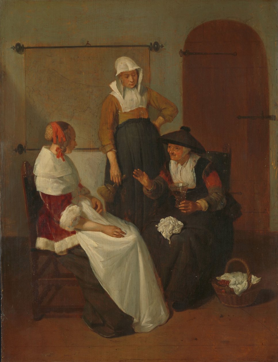 En konfidensiell chat av Quiringh Gerritsz. van Brekelenkam