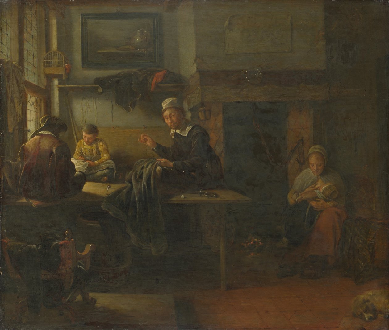 Interiør i en skredderbutikk, ca. 1660 av Quiringh Van Brekelenkam