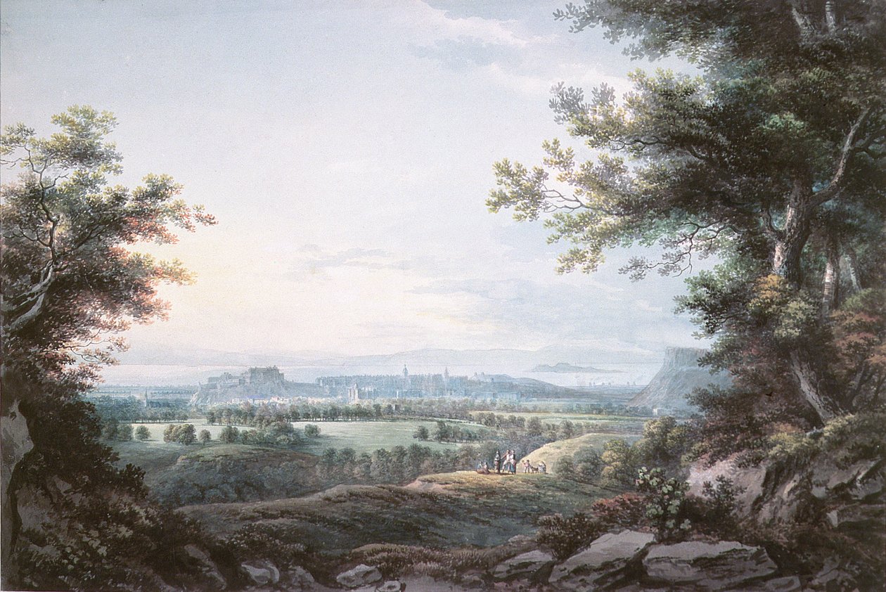 Edinburgh fra sør, 1700-tallet av R. Short