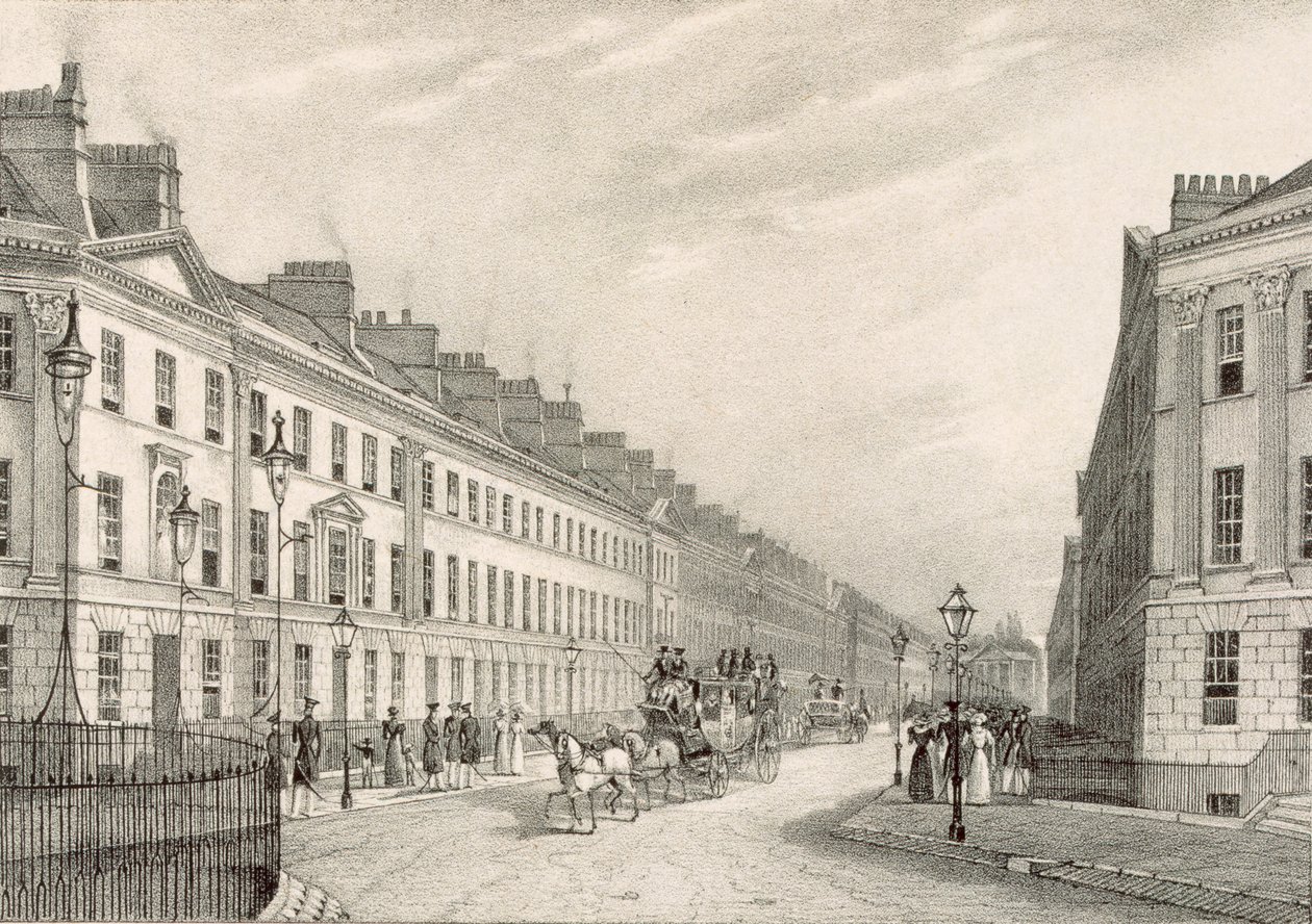 Great Pulteney Street, Bath, ca. 1883 av R. Woodroffe