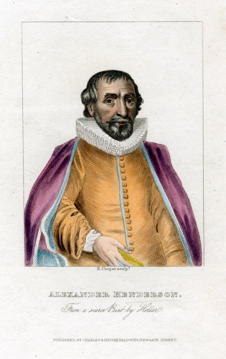 Alexander Henderson , skotsk teolog, tidlig på 1800-tallet. av R. Cooper