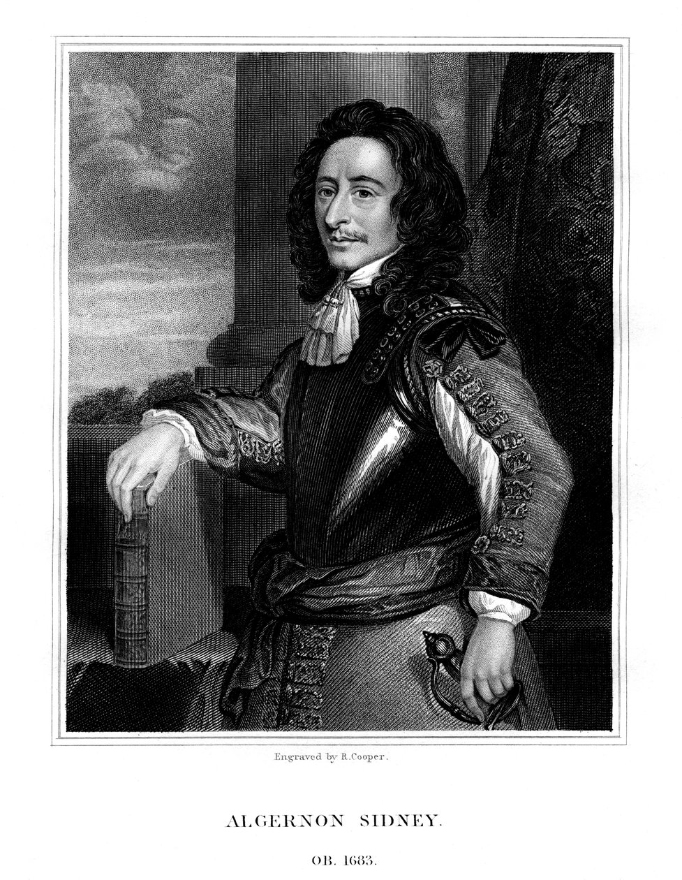 Algernon Sydney , engelsk politiker, 1824. av R. Cooper