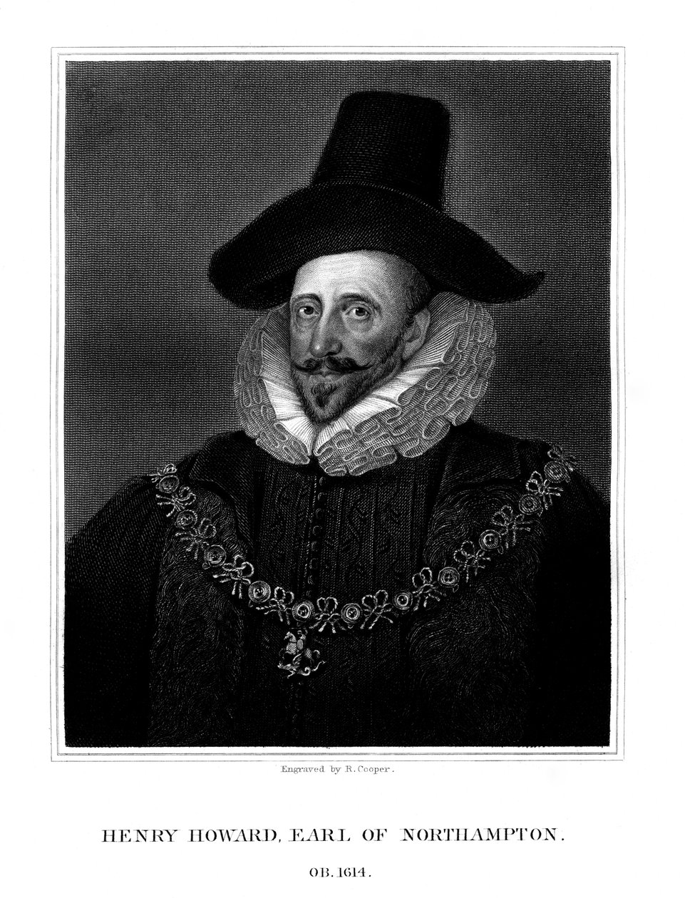 Henry Howard, 1. jarl av Northampton, 1825. av R. Cooper