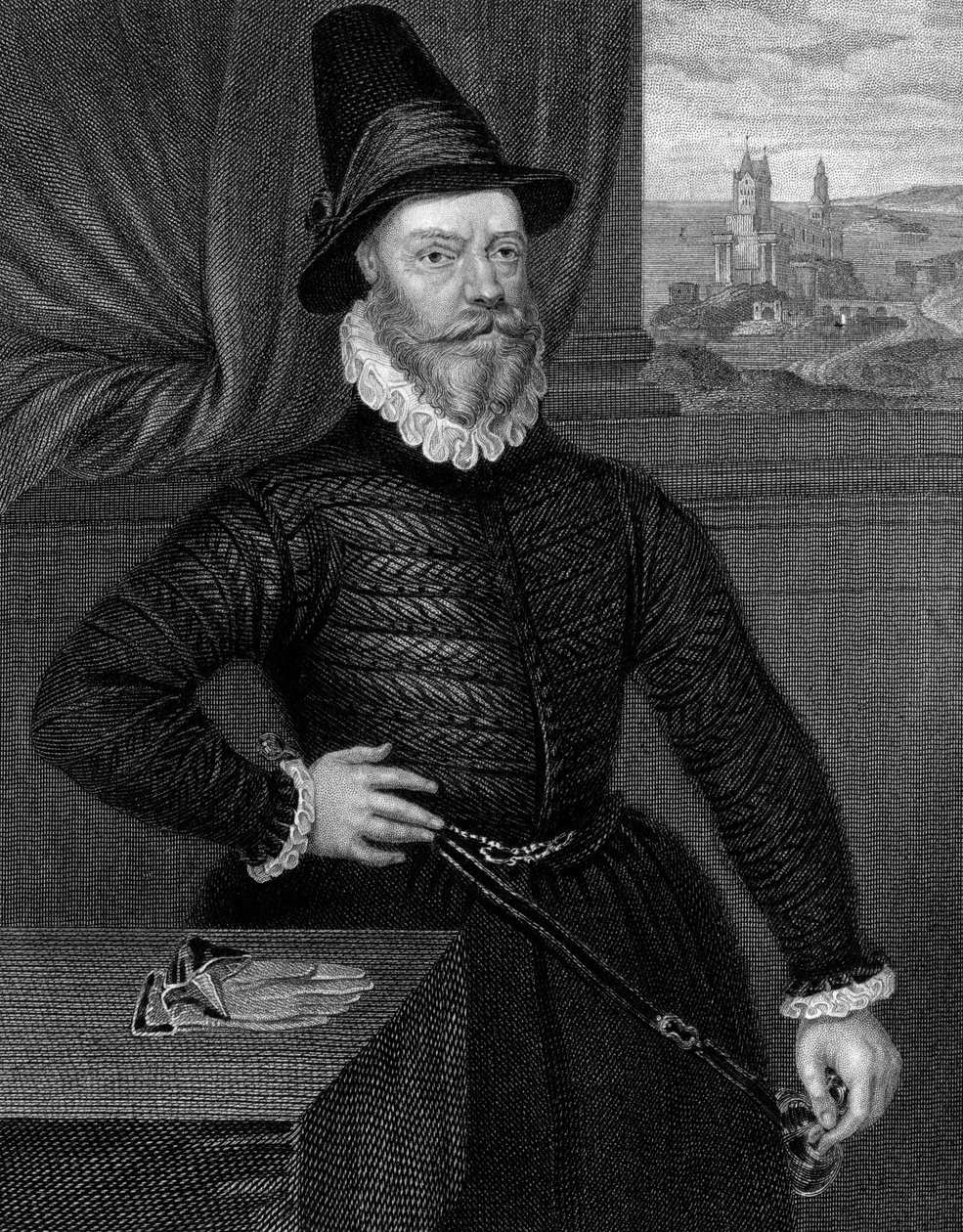 James Douglas, 4. jarl av Morton c1525-1581, 1824. av R. Cooper