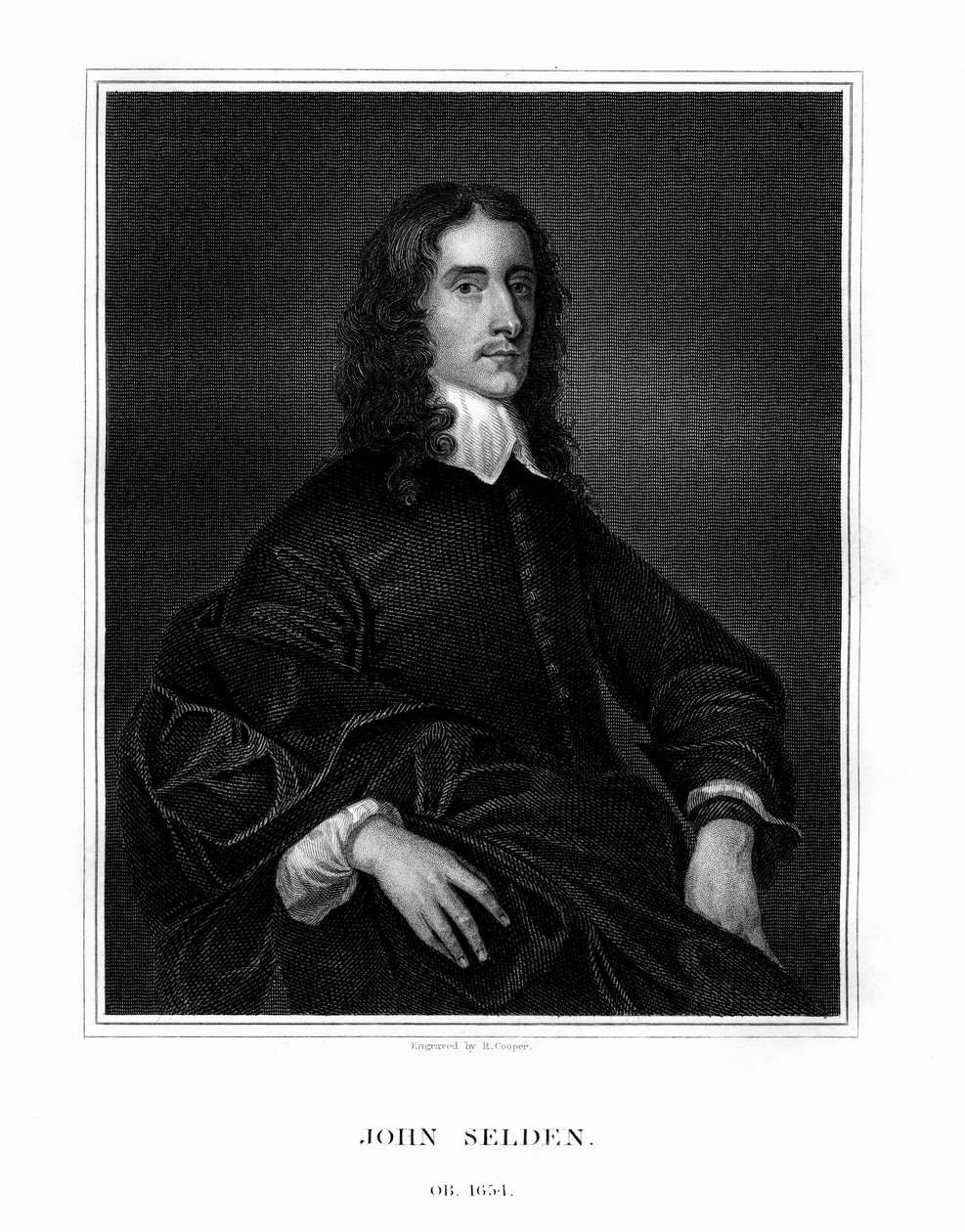 John Selden , engelsk jurist, juridisk antikvar og orientalsk lærd, 1823. av R. Cooper