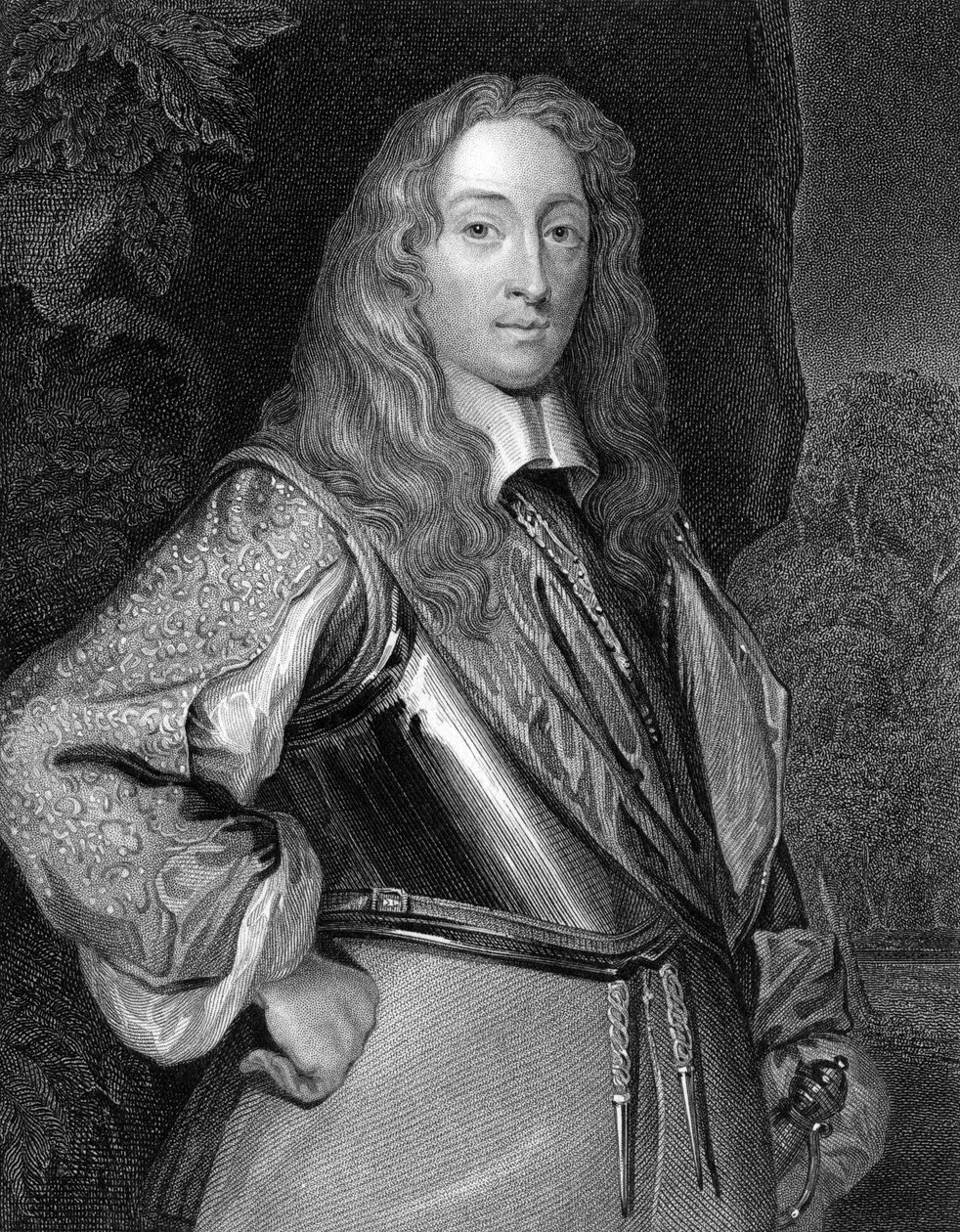 Robert Greville, andre baron Brooke 1608-1643, 1824 av R. Cooper