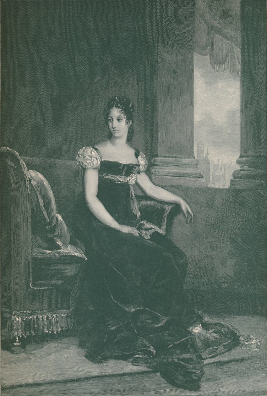 Eugénie Bernardine-Desireé Clary - Mme. Bernadotte, dronning av Sverige, 1811, 1896. av R. G. Tietze