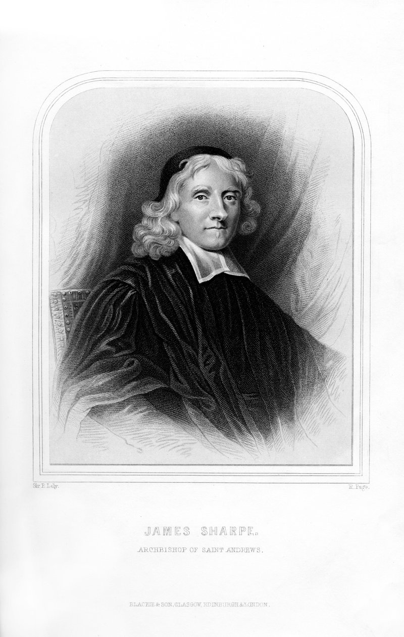 James Sharpe, skotsk prest, 1870 av R. Page