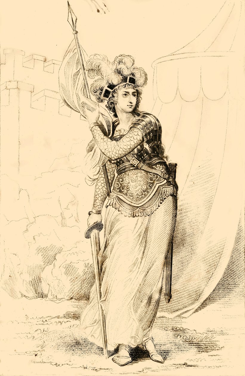 Joan DArc, hushjelpen av Orleans, 1821. av R. Page