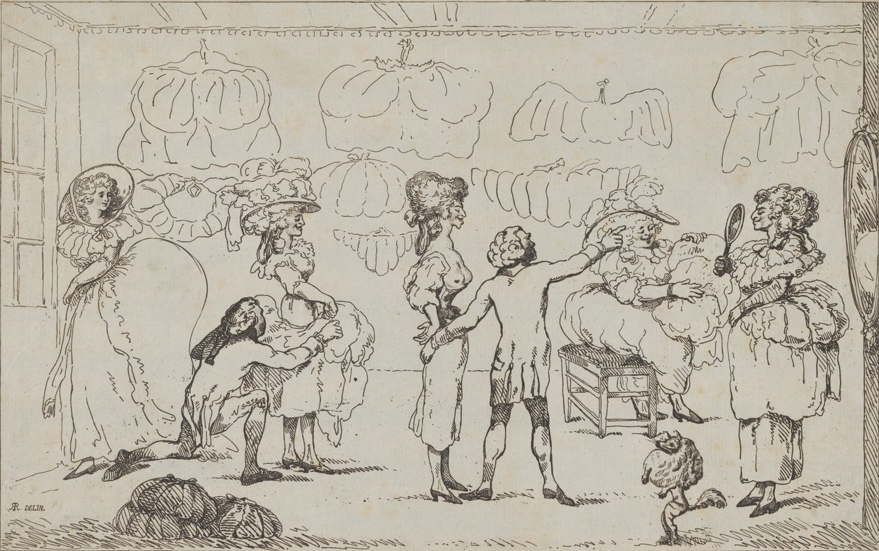 The Bum Shop, 11. juli 1785. av R. Rushworth.