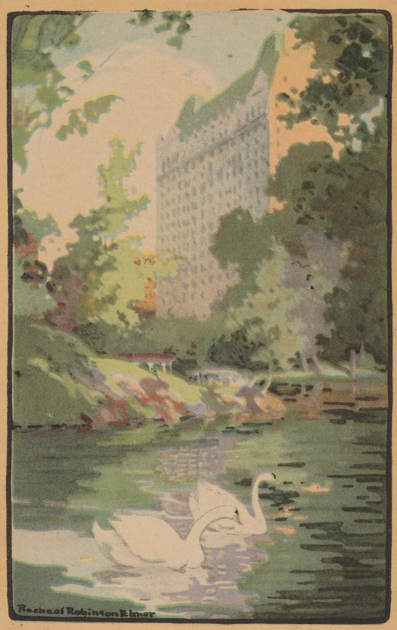 Hotel Plaza fra Central Park, 1914. av Rachael Robinson Elmer