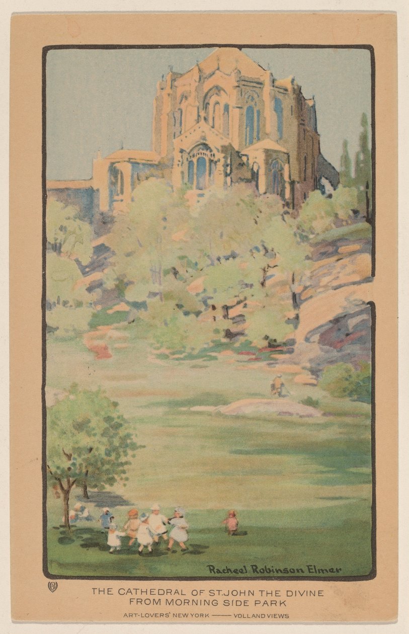 The Cathedral of St. John the Divine fra Morningside Park av Rachael Robinson Elmer