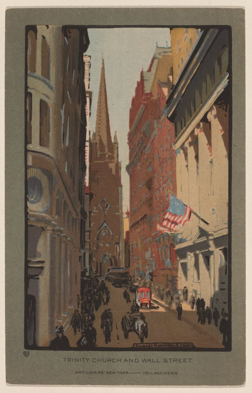 Trinity Church og Wall Street av Rachael Robinson Elmer