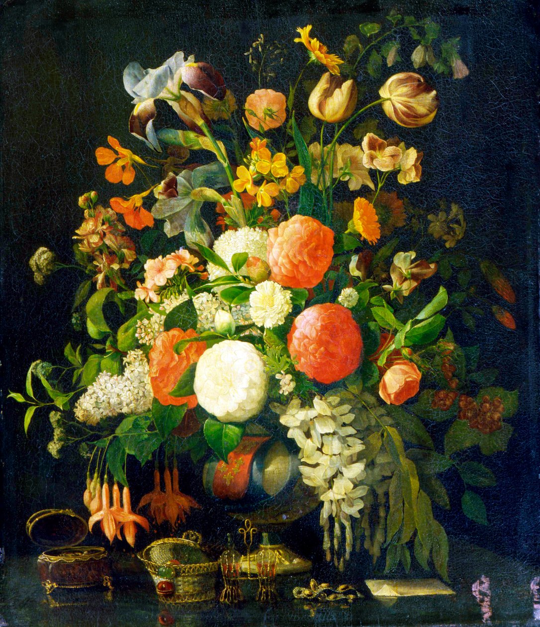 Blomster, 1700-tallet av Rachel Ruysch