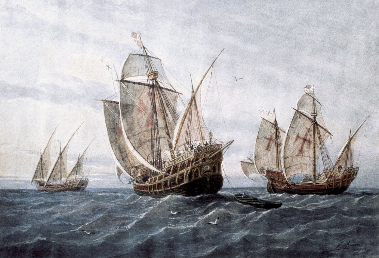 Oppdagelsen av Amerika 1885 av Rafael Monleon y Torres