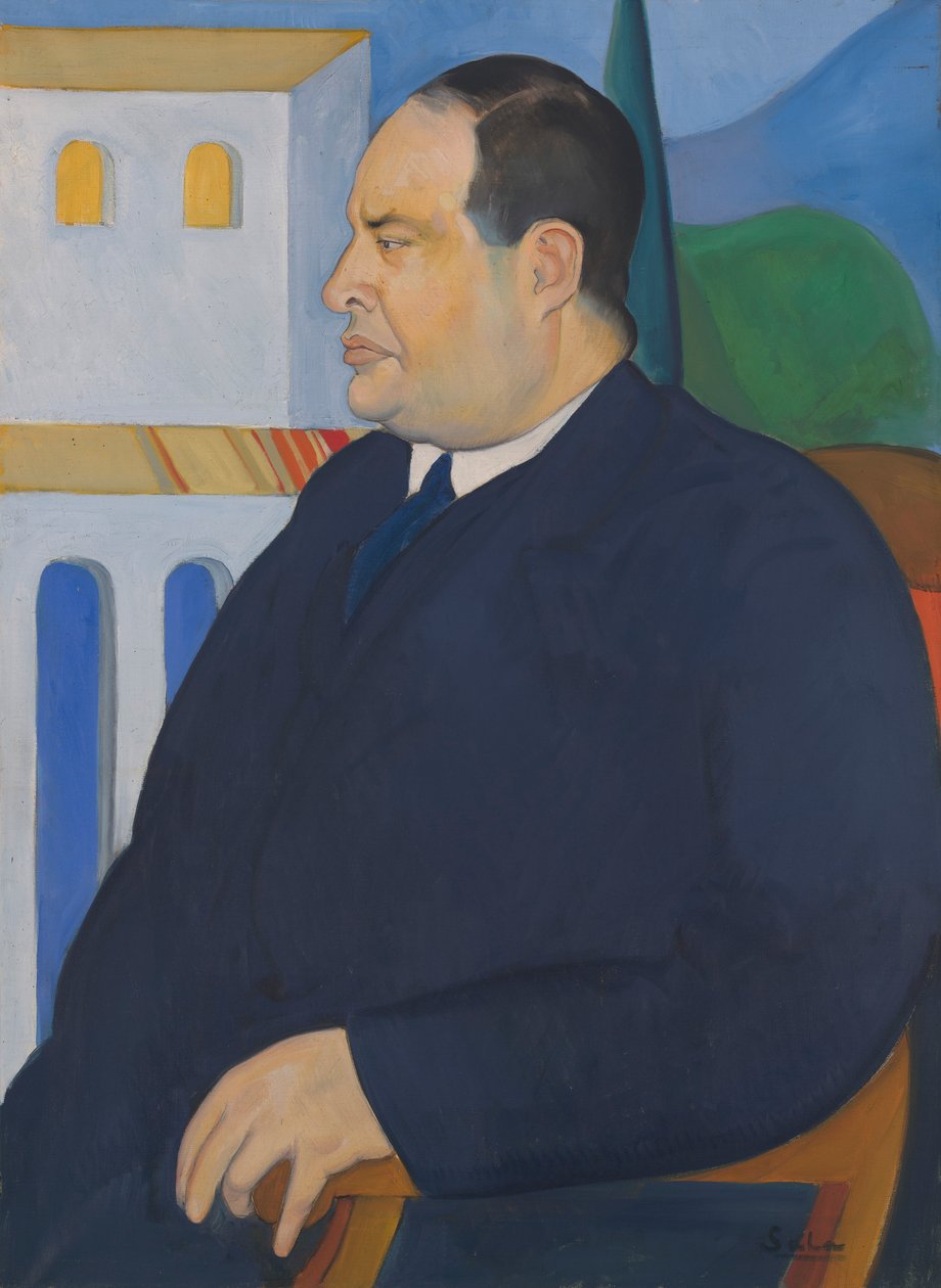 Portrett av Joseph Stella av Rafael Sala