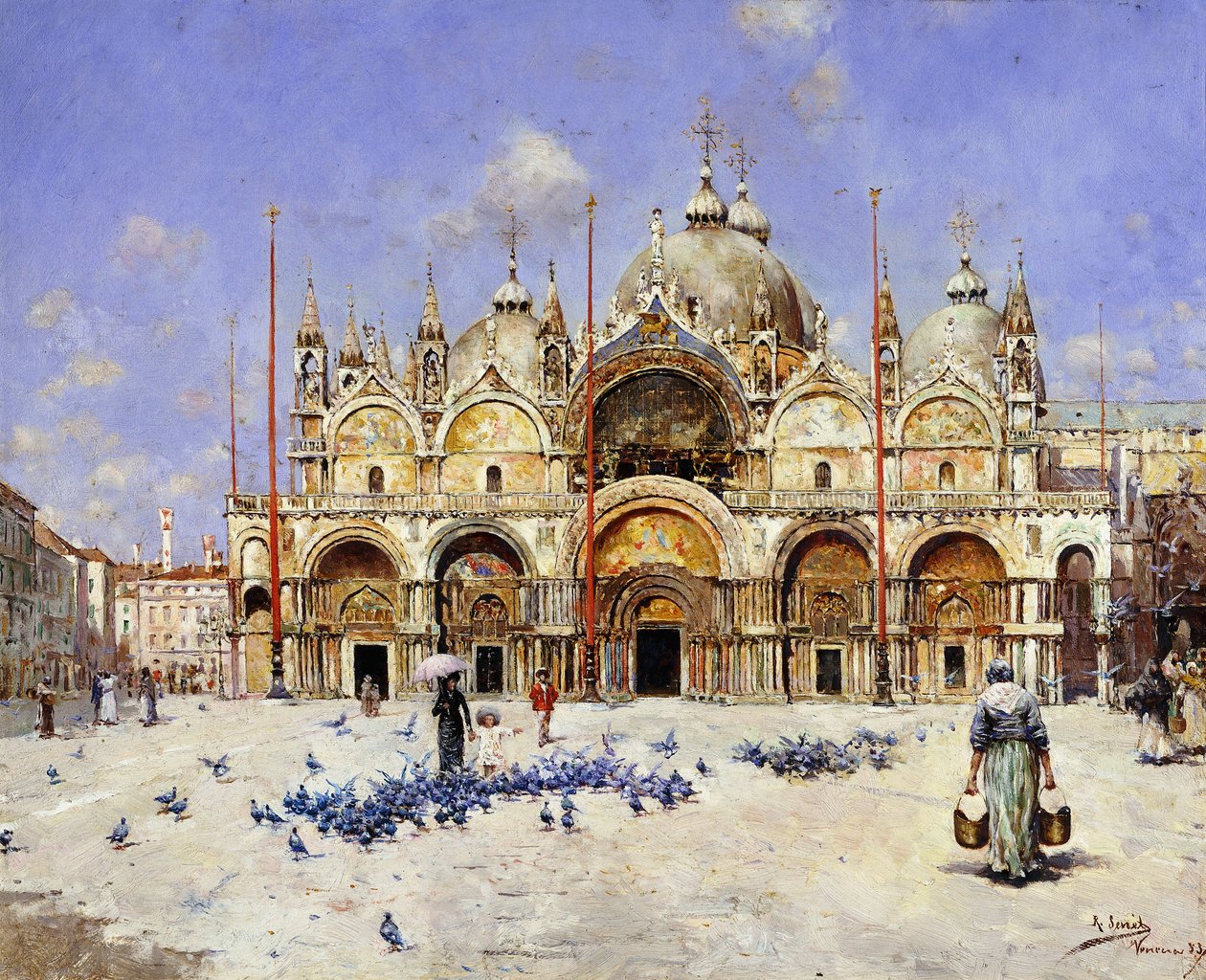 San Marco, Venezia, 1883 av Rafael Senet