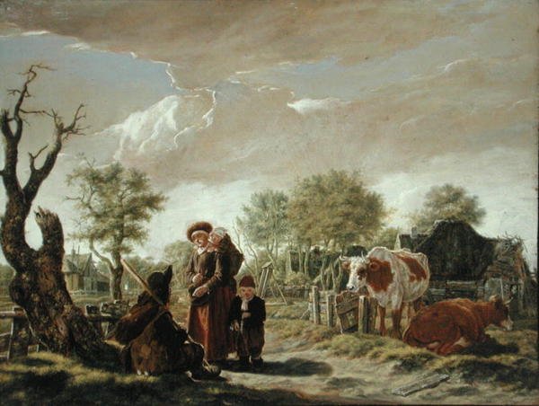 The Traveller (olje på lerret) av Rafel Govertsz Camphuysen