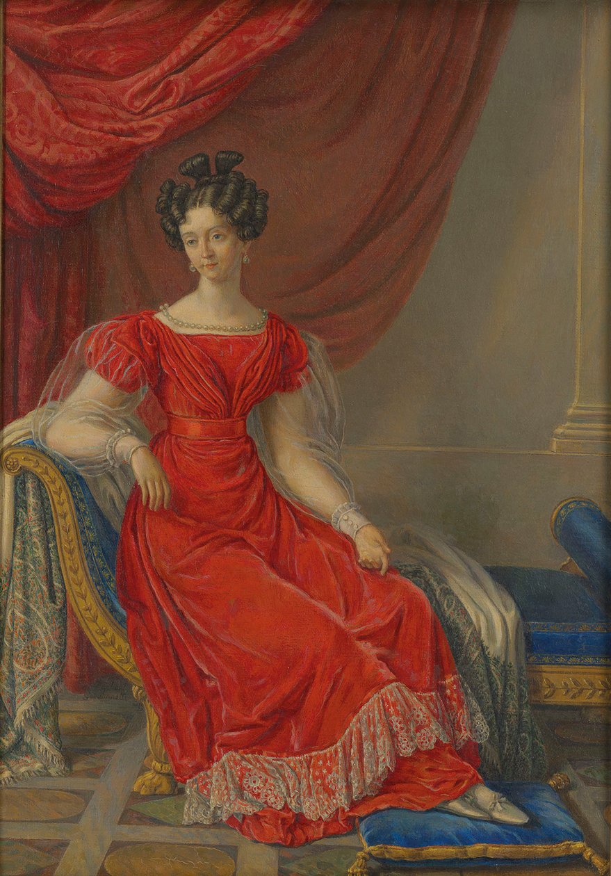 Maria Theresa av Østerrike 1801-1855, dronning av Sardinia, første halvdel av 1800-tallet. av Raffaelle Giovannetti