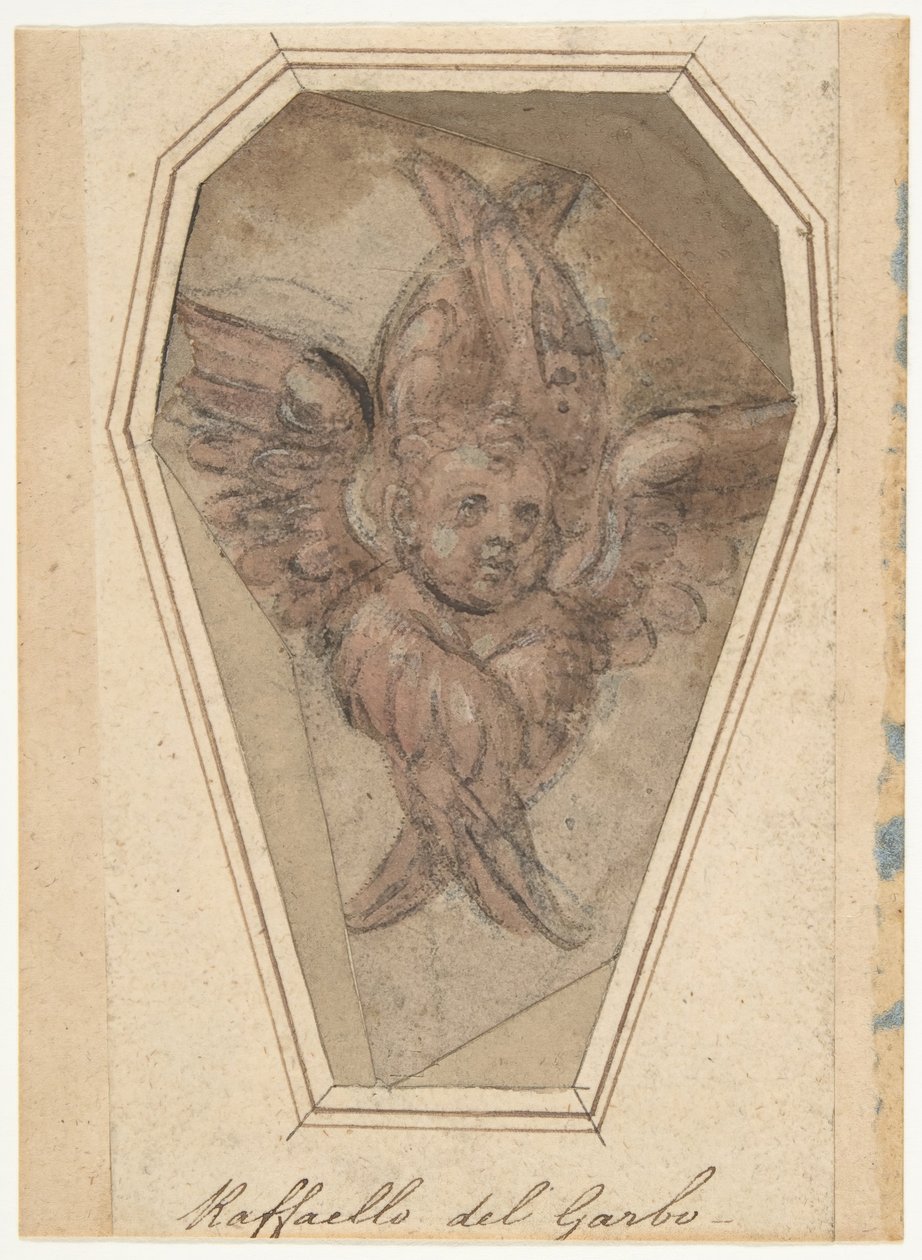 En Seraph-tegneserie for et broderi, 1466-1524. av Raffaellino del Garbo