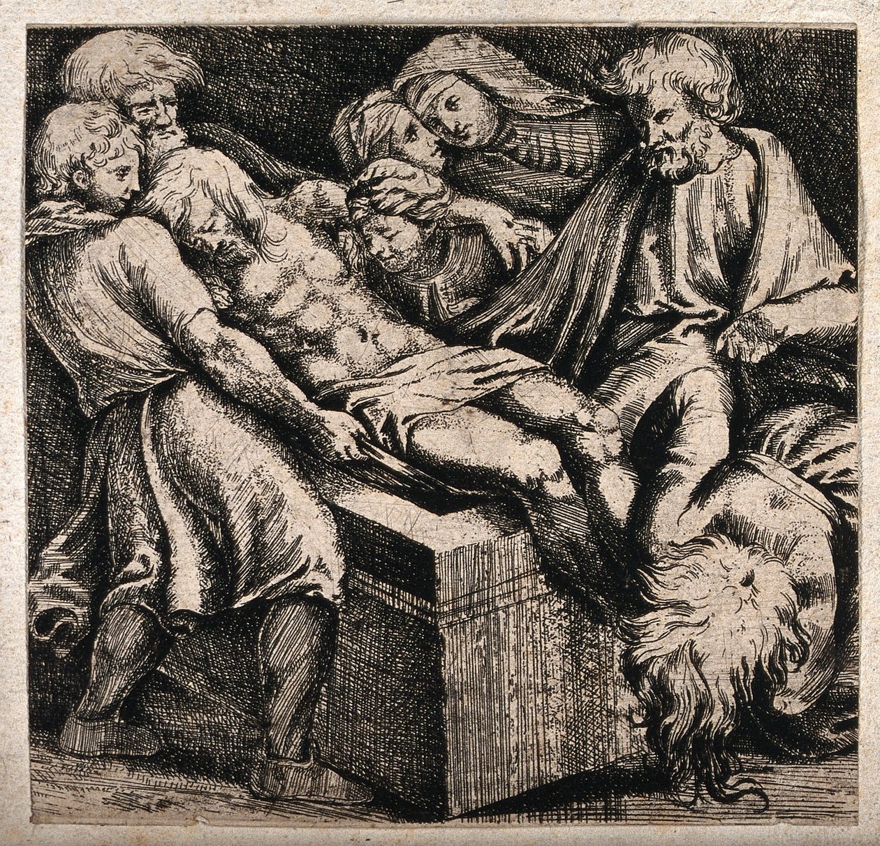Kristi legeme bæres til graven av Raffaello Sanzio Raphael