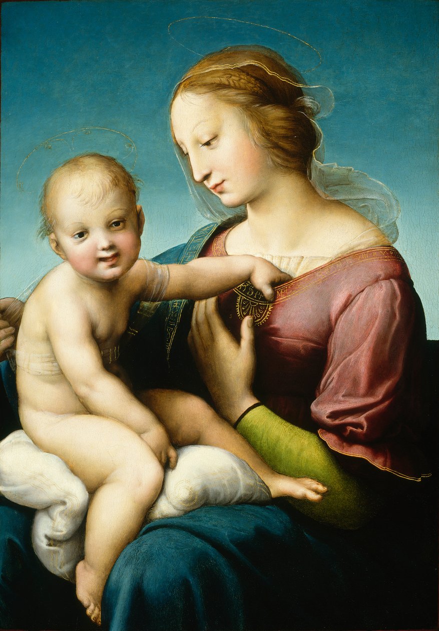 Flott Madonna Cowper av Raffaello Sanzio Raphael