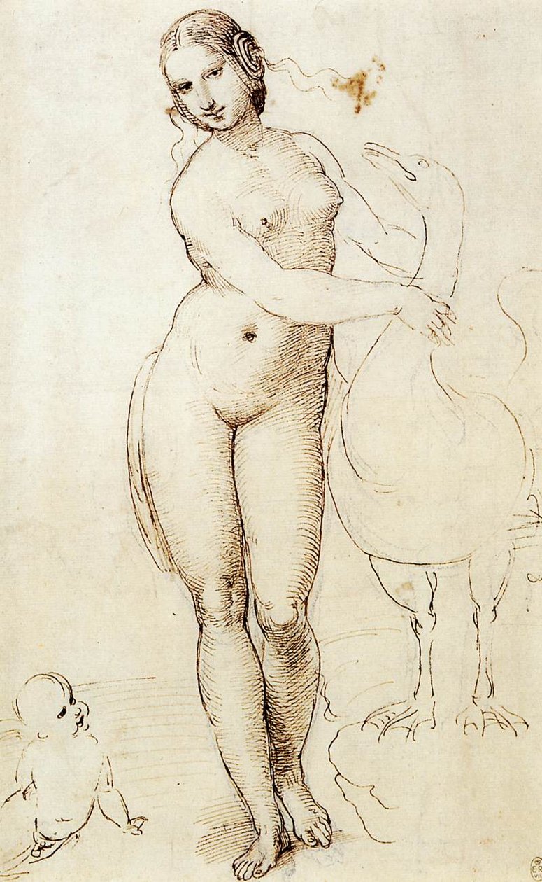 Leda og Svanen av Raffaello Sanzio Raphael