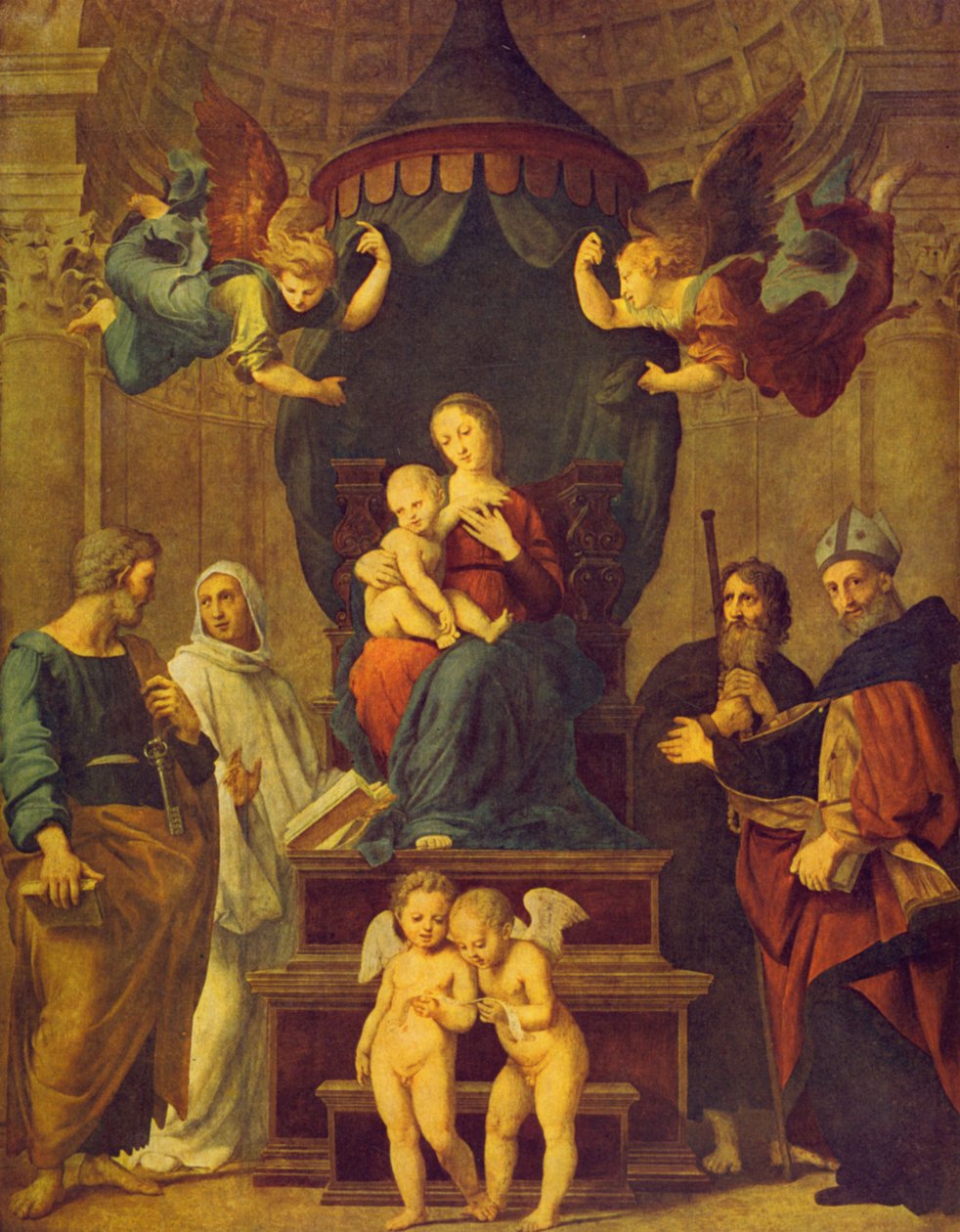 Madonna under kalesjen av Raffaello Sanzio Raphael