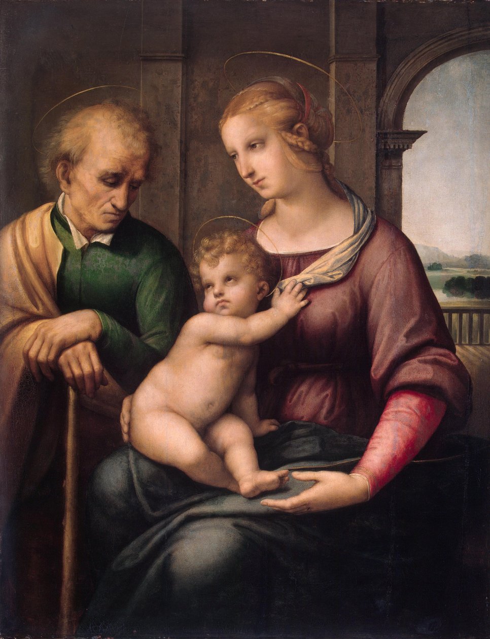 Madonna med Beardless St Joseph av Raffaello Sanzio Raphael