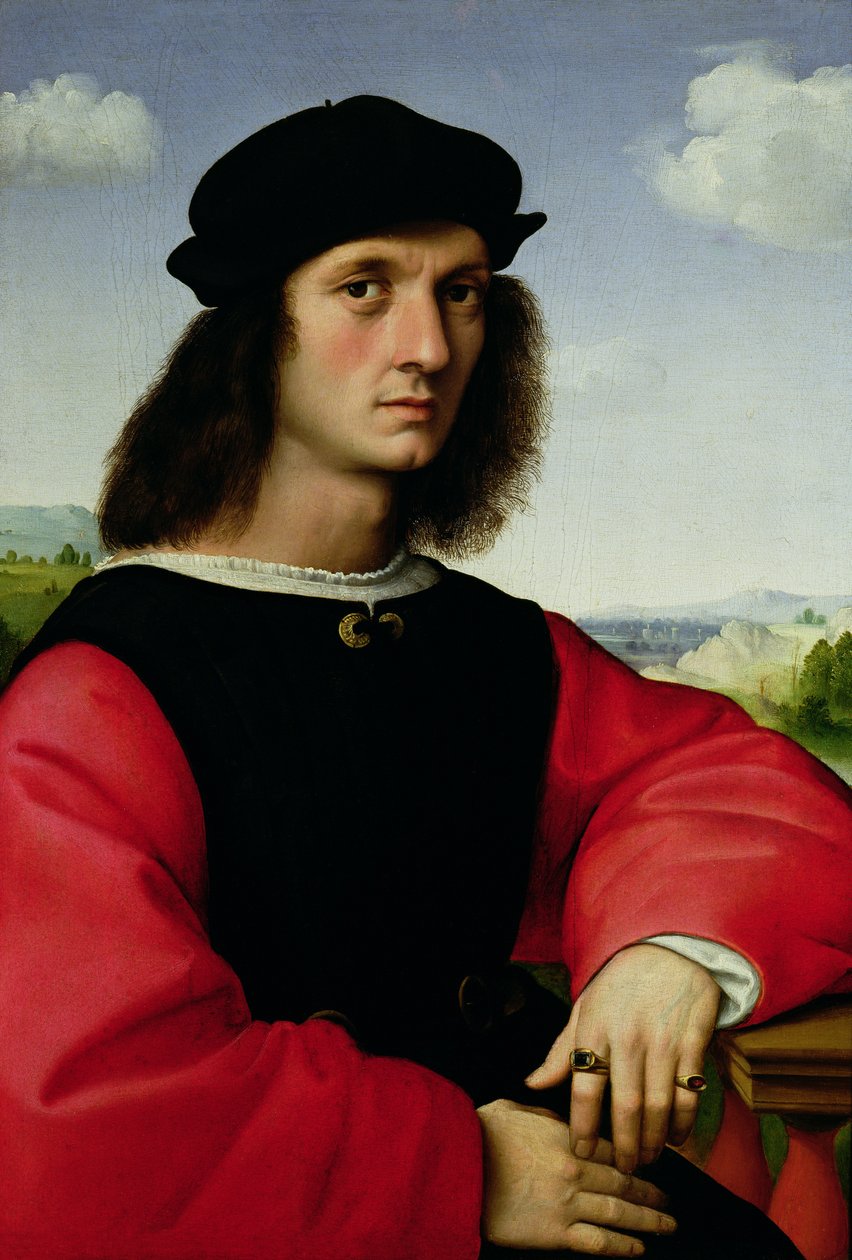 Portrett av Agnolo Doni, ca. 1505-06 av Raffaello Sanzio Raphael