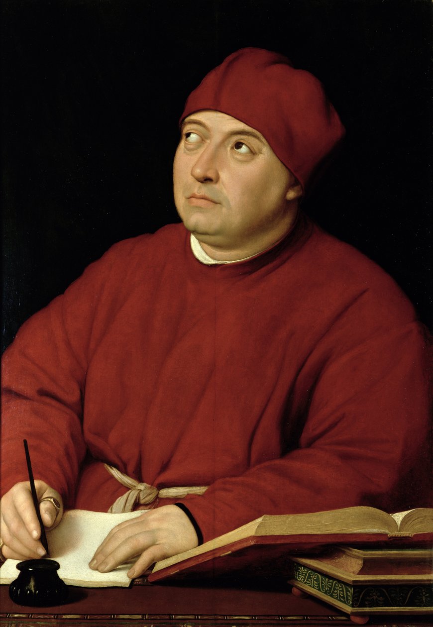 Portrett av Tommaso Inghirami (1470-1516) av Raffaello Sanzio Raphael