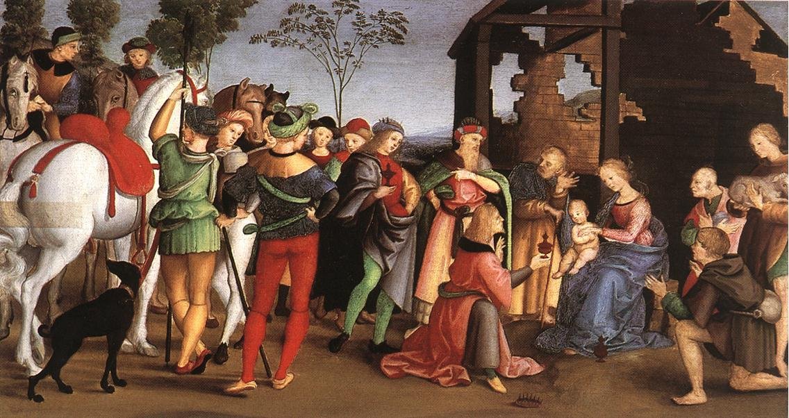 Tilbedelsen av magi av Raffaello Sanzio Raphael