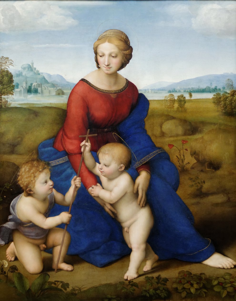 Madonnaen på engen av Raffaello Sanzio Raphael