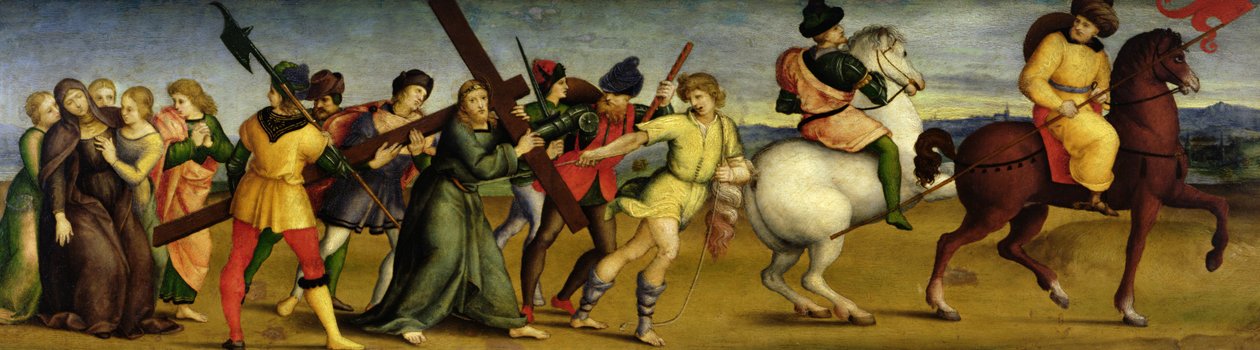 Prosesjonen til Golgata, ca. 1504-05 (olje på tre) av Raffaello Sanzio Raphael