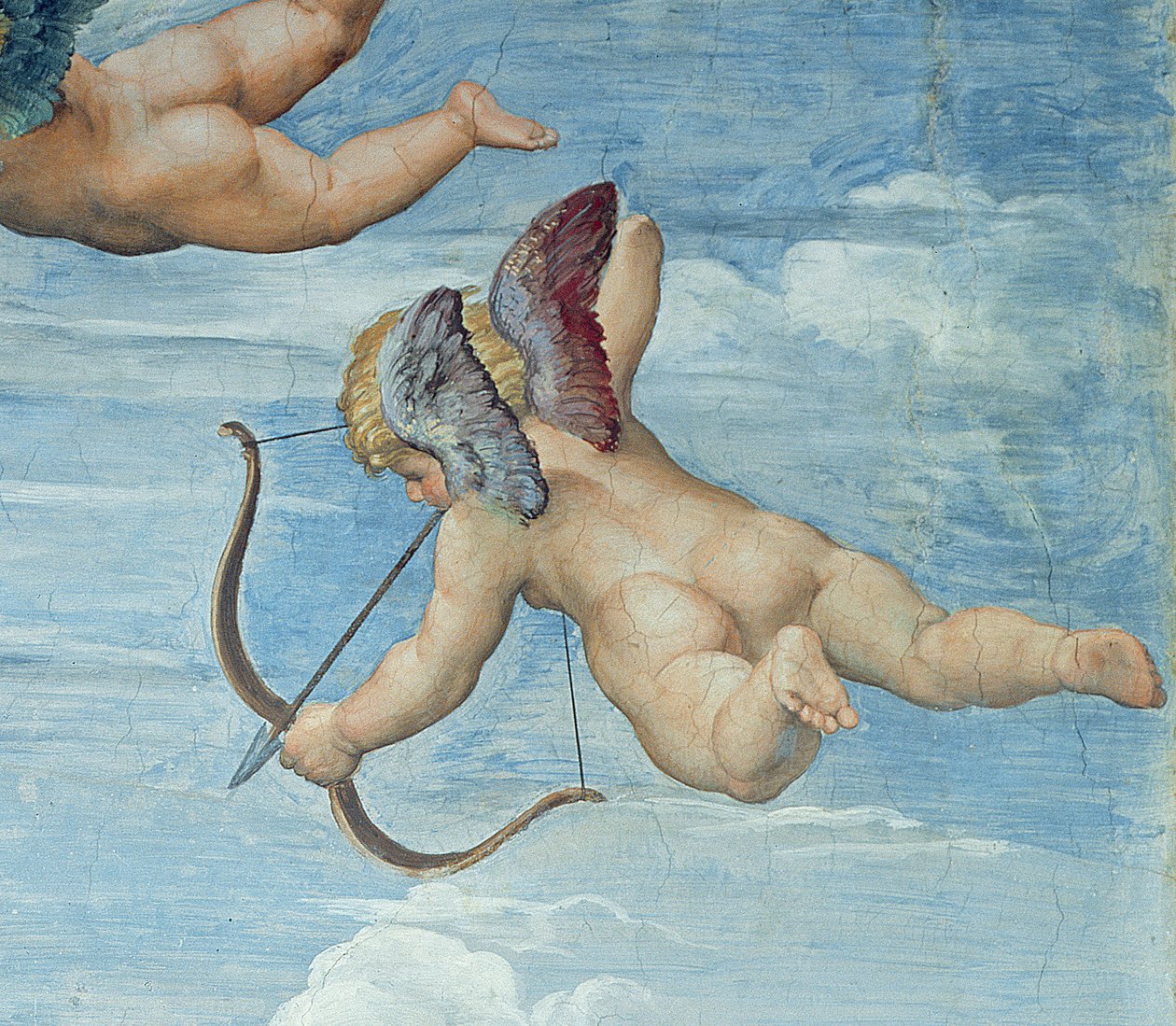 The Triumph of Galatea, 1512-14 (detalj av 56473) av Raffaello Sanzio Raphael
